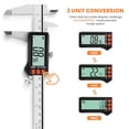 thumbnail image 5 of Digital Caliper, Rechargeable Calipers with Power Display, Auto-Off Caliper Large LCD Screen, 6 inch Micrometer, Inch/MM/Fraction for DIY/Household/Jewelers, 5 of 8
