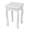 thumbnail image 6 of Children's Wooden Vanity Table & Stool Set,Children's Wooden Dressing Table Three-Sided Folding Mirror Dressing Table Chair Single Drawer for Girls Crown Style (White), 6 of 7