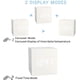 thumbnail image 3 of Digital Alarm Clock Wooden Alarm Clock Usb Battery Powered Desk Clock White Cube Clock, 3 of 5