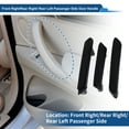 thumbnail image 2 of Mango de panel de puerta interior del lado del pasajero delantero para VW Passat B5 2001-2005 Soporte interior Número 3B4867372/3B0867180A Negro ABS 3 Pcs, 2 of 6