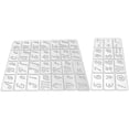 thumbnail image 6 of Raindrops  Letter Stencil Alphanumeric Template Water Washable, 6 of 8