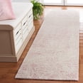 thumbnail image 2 of SAFAVIEH Metro Hartley Leaves Runner Rug, Pink/Ivory, 2'3" x 9', 2 of 8