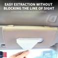 thumbnail image 3 of geerera Car Sun Visor Tissue Box with Tissues, Mask Holder, Hanging Tissue Bag Paper Box ,Car Roof Paper Box, 3 of 5