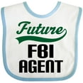 thumbnail image 3 of Inktastic Future Fbi Agent Childs Job Boys Baby Bib, 3 of 4