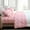 Pink, variant on 4 Pieces Microfiber Flannel Sheet Set Queen Size, Navy Blue Color Deep Pocket Bedding Collection