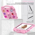 thumbnail image 3 of Dteck Kids Case for iPad 6th/5th Generation / iPad Air 2 / iPad Air 9.7 Inch, DIY Cute Cartoon Toys for Kids Child Proof Shockproof iPad 9.7 Case with Handle Stand Pencil Holder,Pink, 3 of 6
