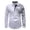 White, variant on Men's Casual Long Sleeve Shirt for Everyday and Leisure with Button Detailing and Color Blocking Top
