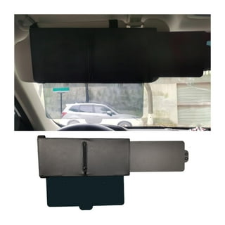 Walbest Polarized Sun Visor for Car,UV400 Car Sun Visor Extension with  Polycarbonate Lens and Side Sunshade,Anti-Glare Car Visor For Clearer  Vision and Safe Driving,UV-Filtering/Protection 