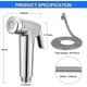 thumbnail image 4 of Bidet Sprayer For Toilet, Premium Handheld Bidet Sprayer With 59 Inches Hose, High Pressure Bathroom Hand Sprayer Kit, 4 of 5