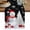 Black, variant on Red Christmas Table Runner 36 Inches, Snowman Snowflake Gifts Xmas Tree Bed Runner Dresser Scarves Tabletop for Indoor Outdoor Parties/Ceremony/Banquet, 13"x 36"