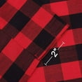 thumbnail image 3 of Haperlare 52"x15" Kitchen Valance Curtain Farmhouse Buffalo Check Gingham Pattern Light Filtering Bathroom Window Curtains for Bedroom, Red Black, 1 Panel, 3 of 7