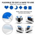 thumbnail image 4 of Uxcell Reflective Tape, Self-Adhesive Trailer Reflector Tape Waterproof Warning Sticker Blue-white 6 Inch x 82 Feet, 4 of 6