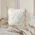 thumbnail image 5 of Ohufall Linen Leaf Fringed Pillowcase - For Living Room/Home Sofa Cushion, Natural Texture Enhances Home Decor, 5 of 5