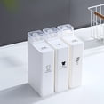 thumbnail image 4 of 1000ML White Refillable Empty Bottle for Laundry Detergent, Fabric Softener & Shower Gel - Large Capacity Bulk Storage Container with Free English Stickers, Versatile for Home & Commercial Use,, 4 of 5