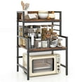 thumbnail image 1 of Costway 3-Tier Microwave Stand with Storage Shelves Heavy-Duty Metal Frame Rack Organizer, 1 of 10
