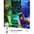 thumbnail image 3 of Focos Inteligentes Led WiFi 2 Pack , Multicolor + Luz Blanca Fría y Cálida   806 Lumens E27 9w (2 Pack), 3 of 4