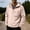 #104-Pink, variant on Men Color Block Long Sleeve Hooded Zip Cardigan Multi Pocket Thin Sun Protection Jacket Outdoor Lightweight Gray XXL Gifts for Father