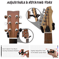thumbnail image 4 of 2PCS Guitar Wall Mount, Guitar Hangers Hooks Bracket Holders for Acoustic and Electric Guitars Banjo Black, 4 of 6