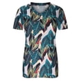 thumbnail image 4 of Yufatyle Blouses for Women Dressy Casual Summer Hot Birthday Present Summer Blouses for Women 2024 V-Neck T-shirt Loose Comfortable Female Blouses Green, 4 of 6
