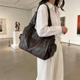 thumbnail image 4 of Sunyuer Vintage Chic Large Capacity PU Leather Shoulder Bag for Women - Stylish Slouchy Hobo Purse, 4 of 9