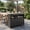 Black, variant on AwayHome Outdoor Storage Cabinet, All-Weather HIPS Patio Sideboard Buffet with 3 Shelves and Magnetic Doors,Gray