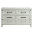 thumbnail image 3 of Soho Baby Morrison 6 Drawer Dresser Rustic White, 3 of 6