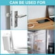 thumbnail image 5 of Uxcell 12 piezas de topes de puerta protectores de pared silenciosos 1.6" autoadhesivos reutilizables de goma clara, cuadrados, 5 of 5