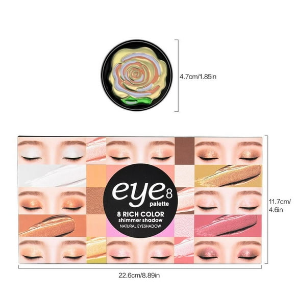 Crema De De Ojos Con Brillo, es, De De Ojos Suave Pigmentada Con Para El Festival De Fiestas, Arte De Uñas Yinane Sombra de ojos mate brillante