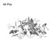 thumbnail image 3 of Uxcell 40Pack 11mmx17mm Clavos decorativos de cabeza redonda para tapicería, Blanco, 3 of 6