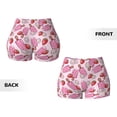 thumbnail image 5 of Picia Strawberry Popsicle Printed Workout Shorts for Women Seamless Scrunch Butt Lifting High Waisted Yoga Gym Booty Running Moisture-wicking Short Pants-Large, 5 of 9