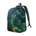 thumbnail image 2 of Daiia Jelly Fish Vintage Canvas Backpack for Men and Women ,Hiking Backpack,Travel Laptop Bag for School,Large Capacity Backpack, 2 of 8