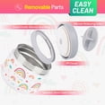 thumbnail image 4 of Clytem 9oz Thermo for Hot Food, Insulated Food Containter Soup Lunch Box KW - White Rainbow, 4 of 6