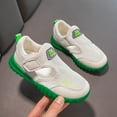 thumbnail image 4 of Xijirk Girls Sneakers Breathable Mesh Sports Shoes for Kids Lightweight Soft Sole Comfortable Running Walking Casual Athletic Footwear(Color:Green,Size:2.5), 4 of 7