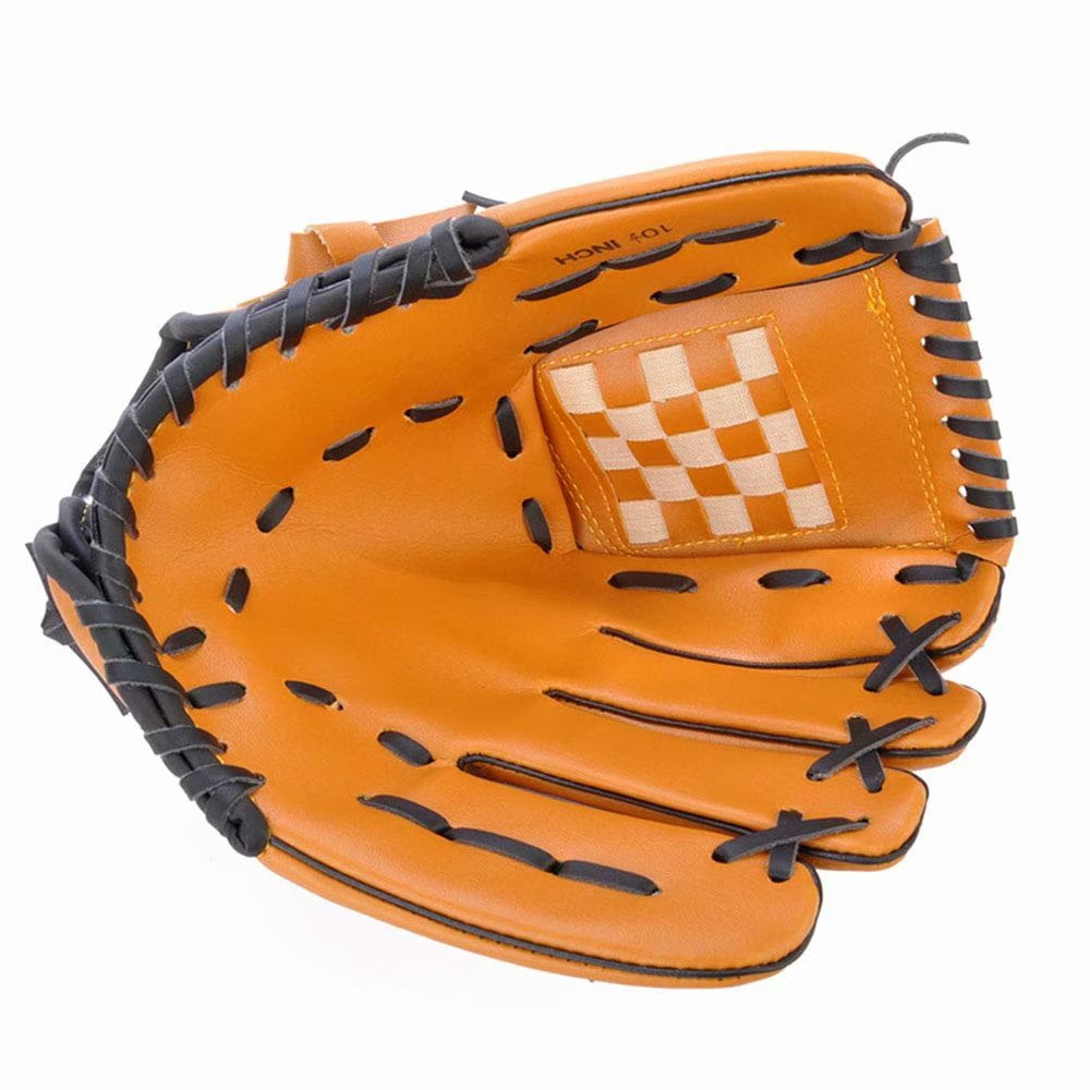 WEIYON Baseball Glove with Baseball Catcher's Mitt PU Leather Left Hand Gloves 10.5/11.5/12.5 for Kids Youth Adult Right Hand Throw 