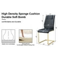 thumbnail image 7 of Dining Living Room Chairs Upholstered Chair with Metal Legs,  Modern Meeting  Side Chairs with Faux Leather Padded Seat, for Kitchen, Meeting Room, Living, Bedroom, Dining Room, Set of 4, 7 of 7