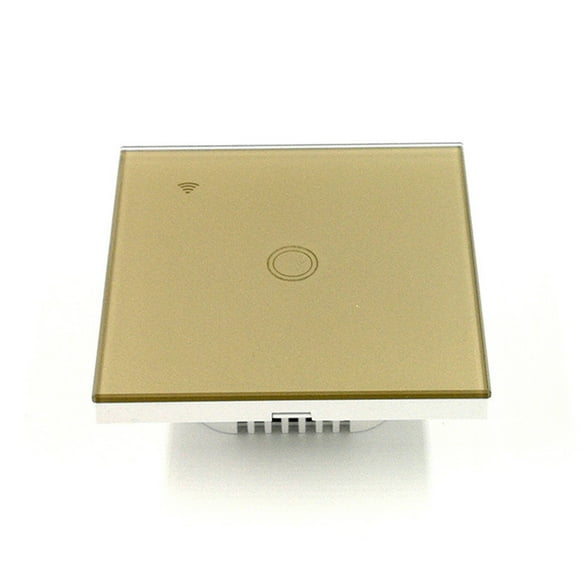 Smart Light Switch 1 Gang Wifi Smart Touch Wall Switch Voice/App Sharing Switch Gold