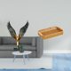 thumbnail image 2 of Cesta De Escultura Alada Tejida De Resina, Adorno Decorativo De Feng Shui, Cuenco Para Servir Aperitivos Y Frutas, Plato De Pan Para Exhibición En El Escritorio., 2 of 8