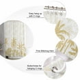 thumbnail image 6 of Palm Trees Bathroom Curtain 72 Inch Shower Curtain with Hooks, Yellow Tropical Plants Summer Forest Scenery Waterproof Polyester Bath Curtain Washable Bathtub Curtain 66''x 72'', 6 of 6
