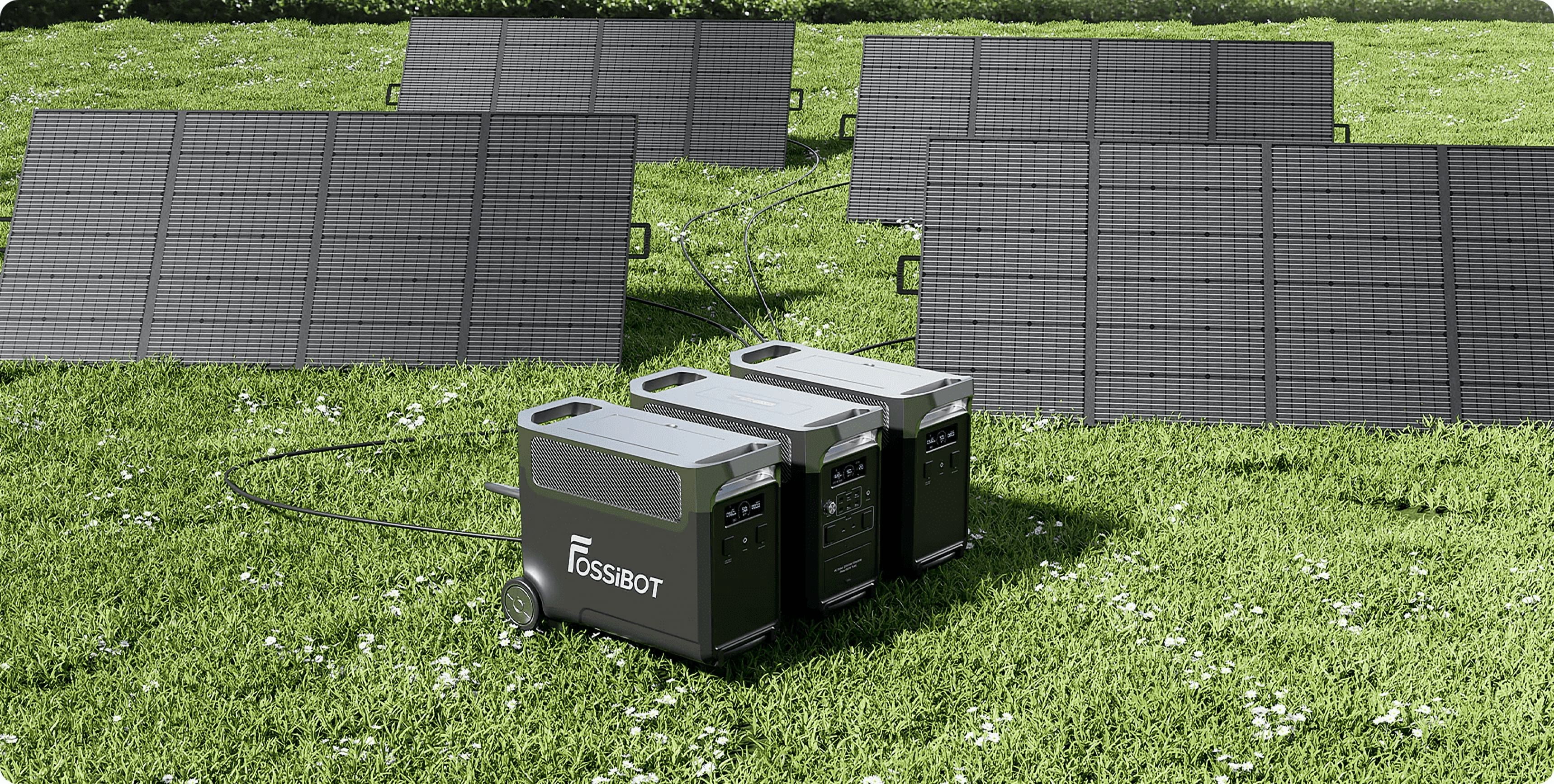 FOSSiBOT FB3840 Solar Generator Extra Battery 3600W 3840Wh Battery Backup for Home RV