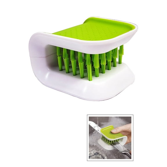Simply Good Hand-Held Cutlery Cleaner - Scrub Brush For Knives and Silverware