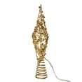 thumbnail image 2 of Kurt Adler 11.8-Inch Battery Operated LED Lighted 5-Point Gold Metal Star Tree Topper, 2 of 7