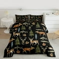 thumbnail image 2 of Feelyou Pike Fish Deer Boy Twin Comforter Sets, Rustic Farmhouse Animal Bedding Set, 2pcs, 2 of 8