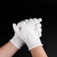 thumbnail image 3 of Guantes de algodón blanco guantes de trabajo guantes blancos texto juego etiqueta protección laboral puro algodón sudor guantes blancos, 3 of 5