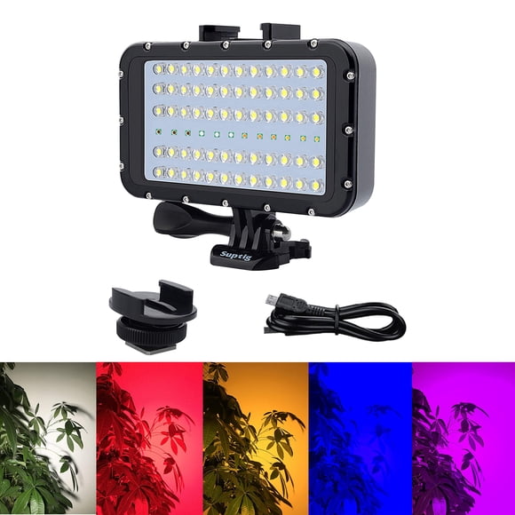 Luz de buceo submarina Suptig Video Lighting 72 LED para GoPro