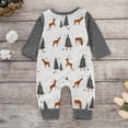 thumbnail image 4 of Ydojg Baby Boys Girls Bodysuit Autumn And Winter Christmas Cartoon White Patchwork Long Sleeve Suit Jumpsuit And Hat, 4 of 6