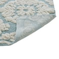 thumbnail image 6 of Better Trends U-Shape Toilet Rug 100% Cotton, Non-Slip Rug, Water Absorbent, Machine Washable, (20" x 20") Contour Bath Rug Blue - Madallion Collection, 6 of 6