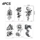 thumbnail image 2 of 24 hojas de tatuajes temporales para mujeres, pegatinas de tatuajes de arte corporal para niñas, tatuajes para adultos, 2 of 6