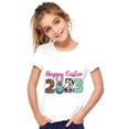 thumbnail image 2 of EnJoCho Kids Playwear Blouse Easter Day Prints Shirts Toddler Girl Boys Short Sleeve Bunny T Shirt Kids Girls Tee Tops, 2 of 4