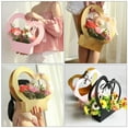 thumbnail image 3 of WASHWEPE Heart Shaped Bouquet Boxes Kraft Paper Wedding Flowers 6Pcs 14.6X14.6in, 3 of 10