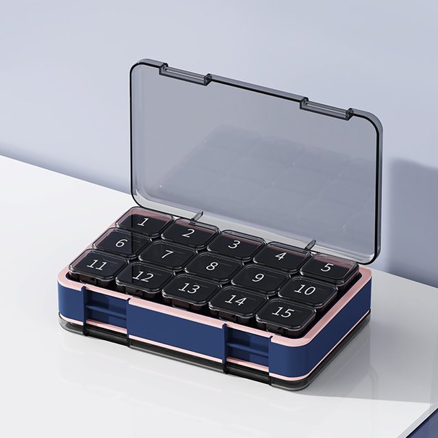 Food Storage Dispenser Mini Portable Organizer for Travel Separate Division Early Middle Late Functional Easy to Use Storage Solution